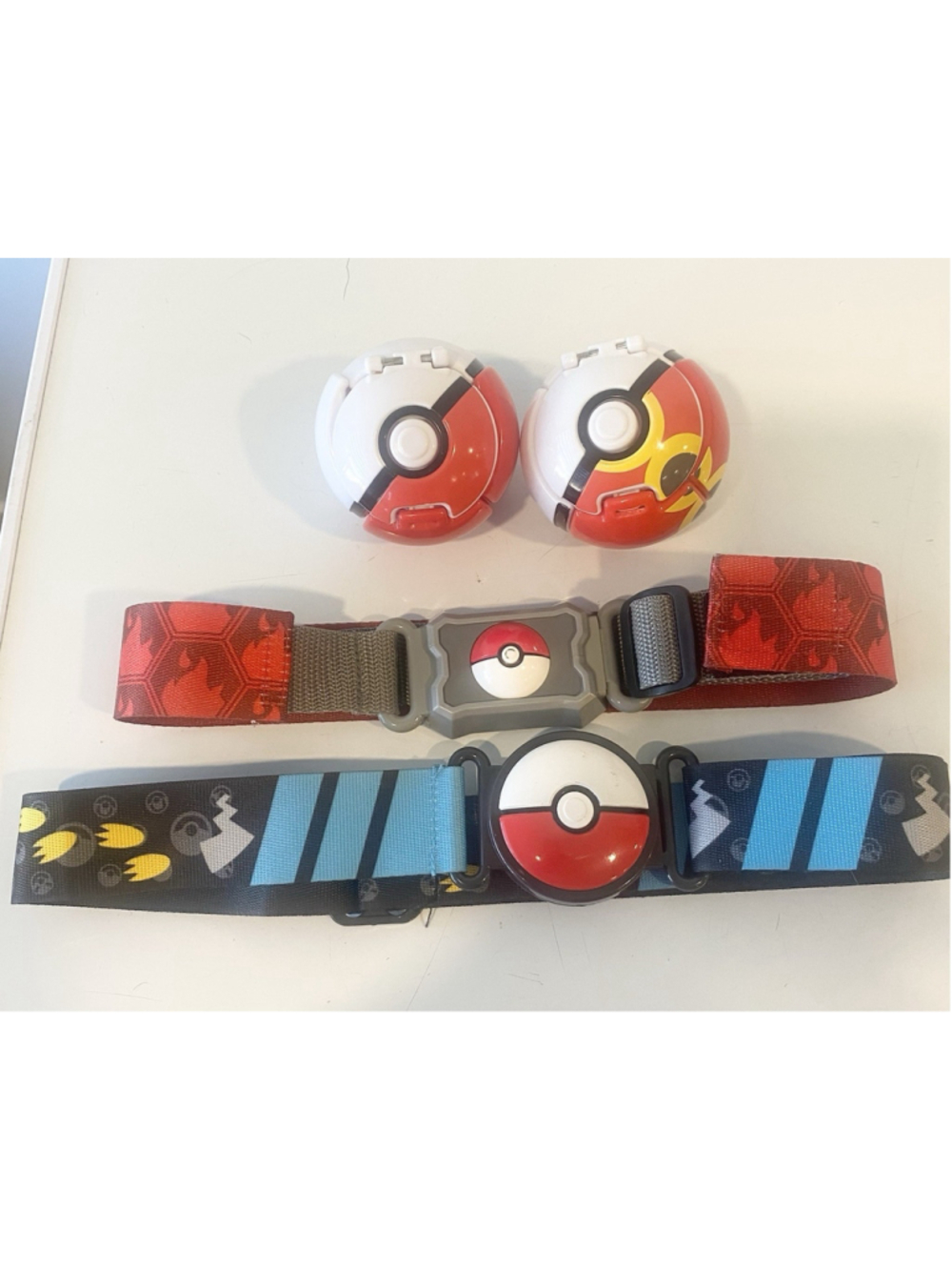 Pokemon Clip N Go Belt Lot 2 Pokeballs Trainer Belts TOMY Jazwares No Figures
